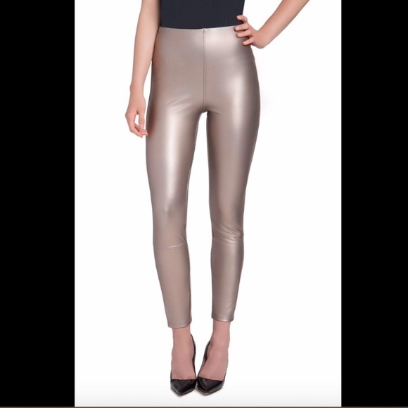 Lysse Pants - Lysse Jones Faux Leather Metallic Leggings